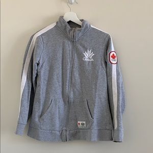 Canada Olympic Zip Up Sweatshirt Grey Medium